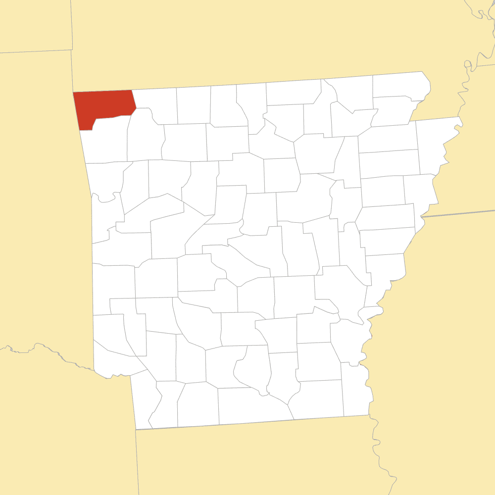 Benton County map