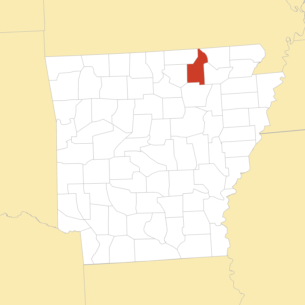 Sharp County map